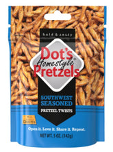 Dot's Homestyle Pretzels 99080 Pretzel Twist, Southwest Flavor, 5 oz Bag